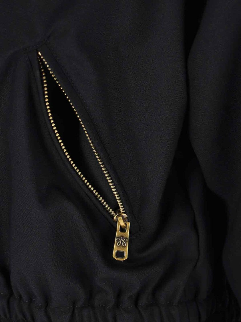 Willy Chavarria Black Structured Minimalist Zipper Cotton Casual Jacket