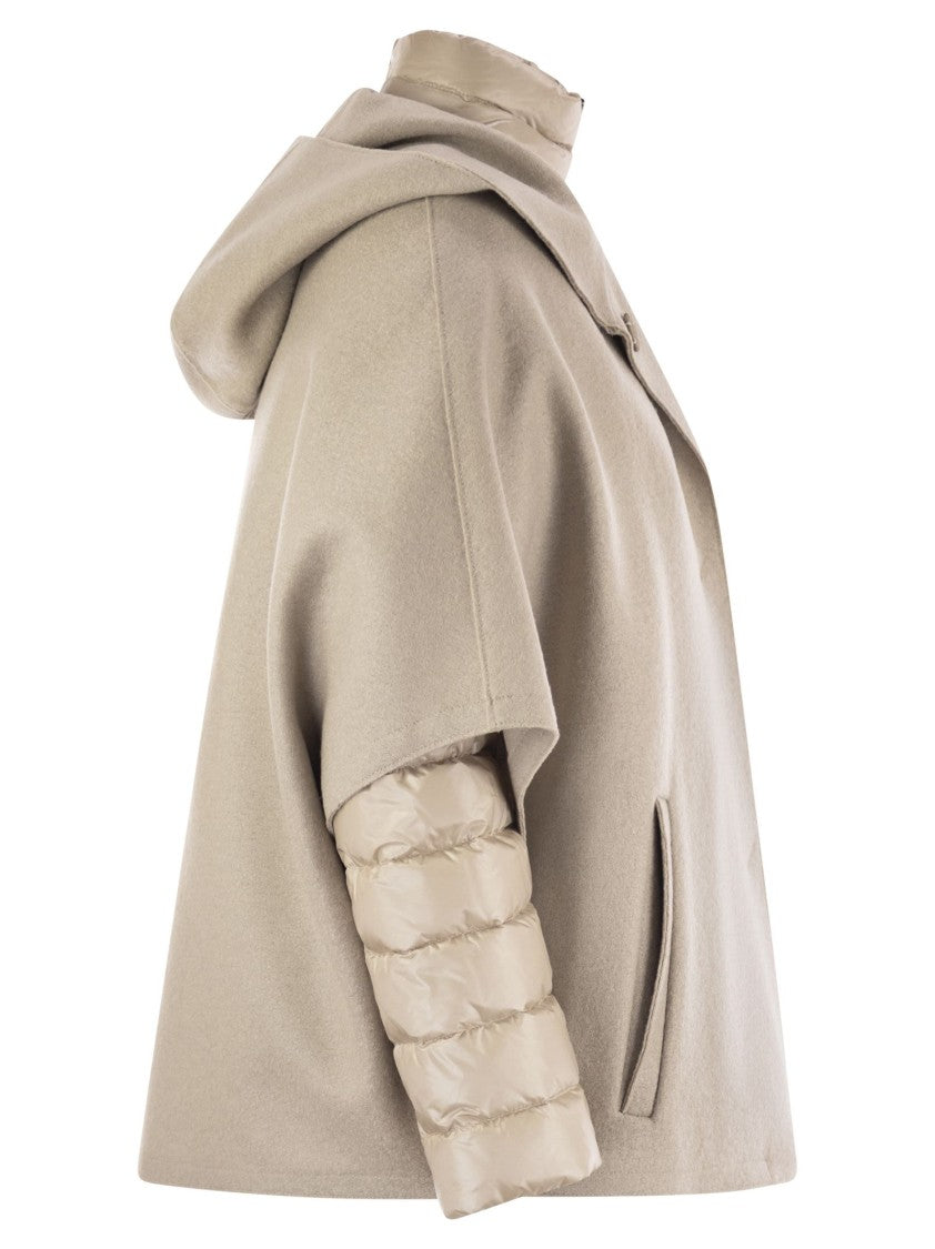 Herno Resort Hood In Ultralight Wool And Nylon