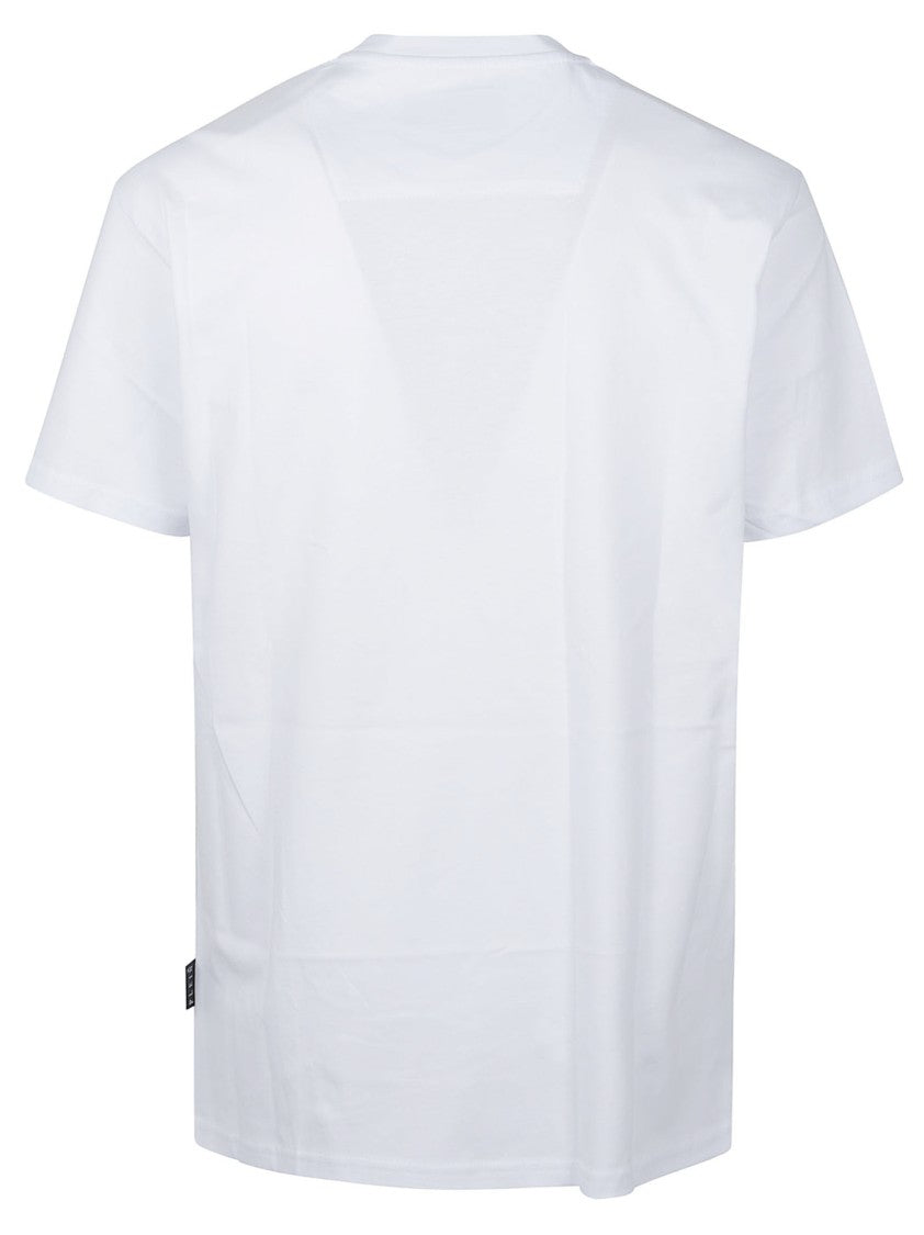 Philipp Plein Graphic Print White T-Shirt With Teddy Bear Design