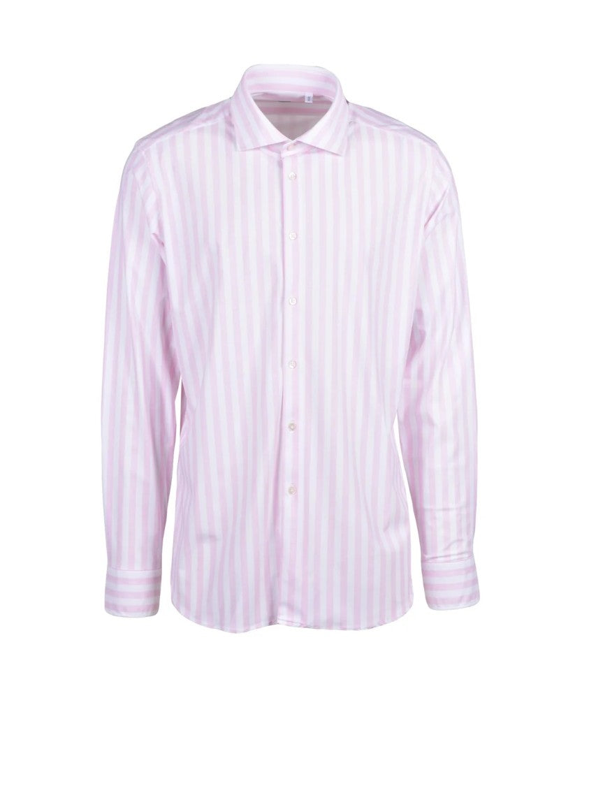 Lavorazione Sartoriale* Pink Striped Shirt