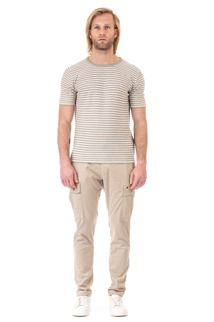 Roberto Collina Striped Linen T-Shirt