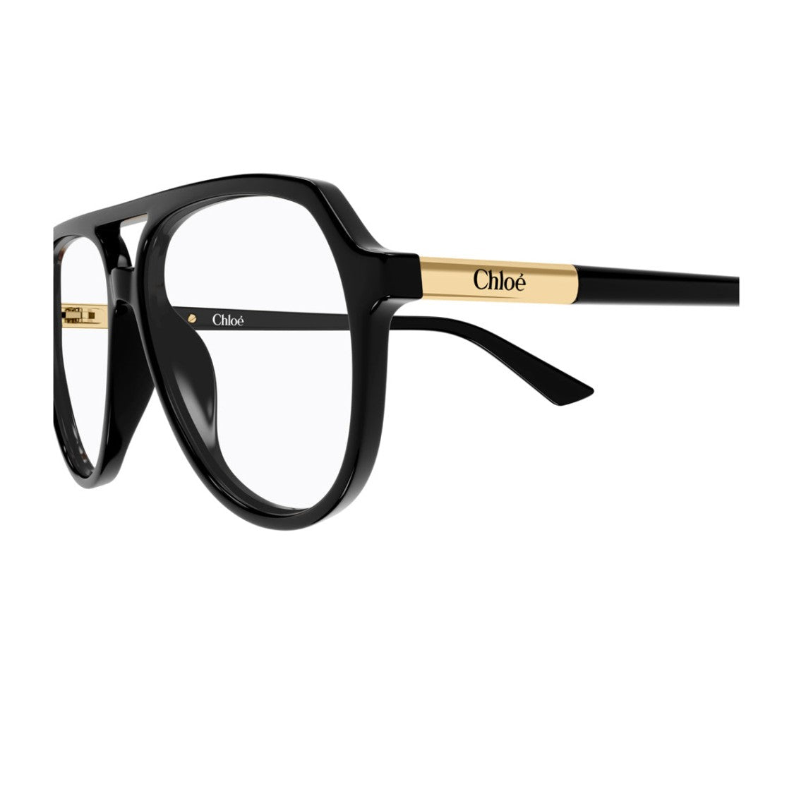 Chloé Black Ch0366o Aviator Oversized Acetate Sunglasses