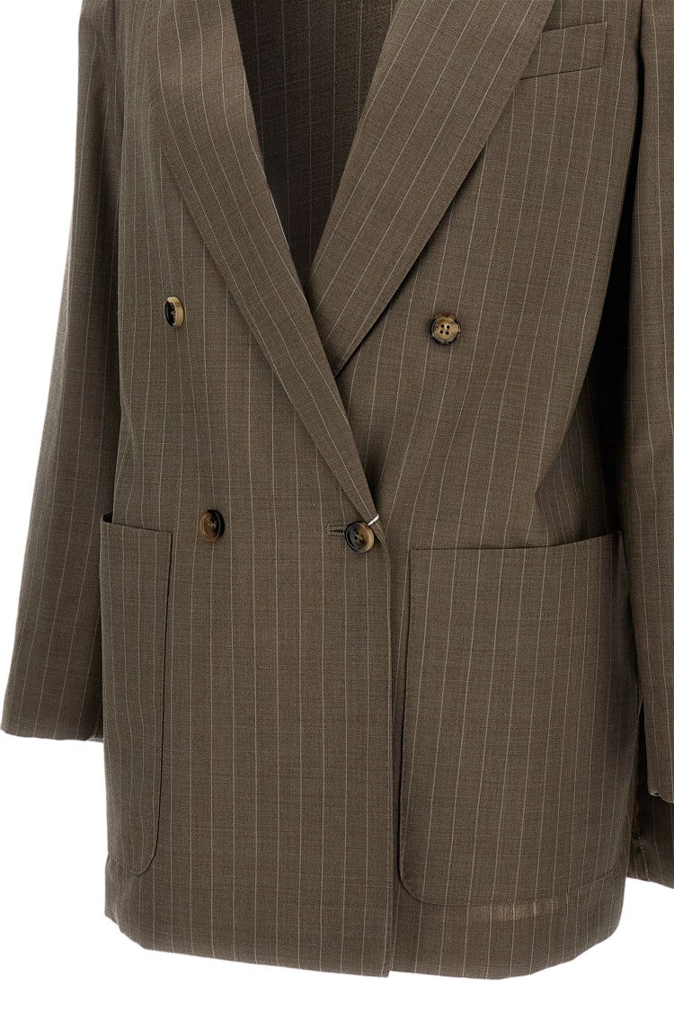 Max Mara Steel Pinstripe Jacket