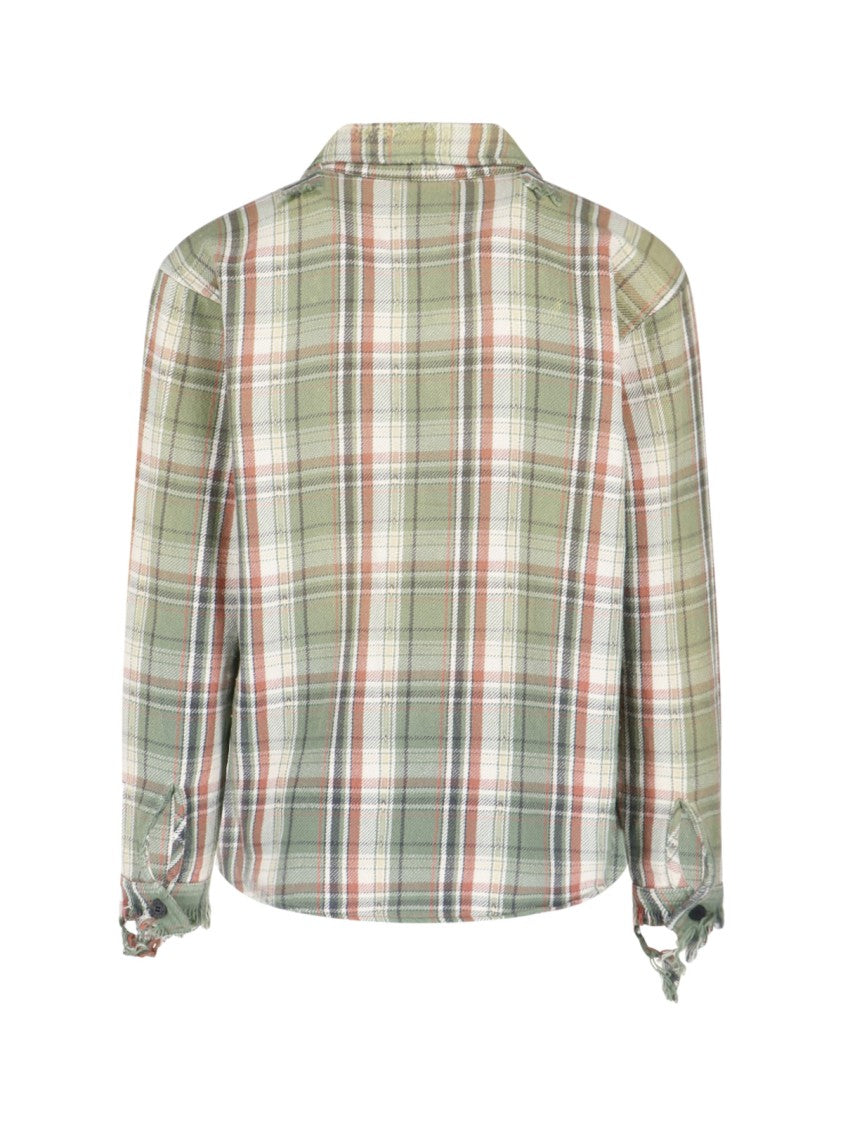 Gallery Dept. Green Plaid Cotton Casual Shirt