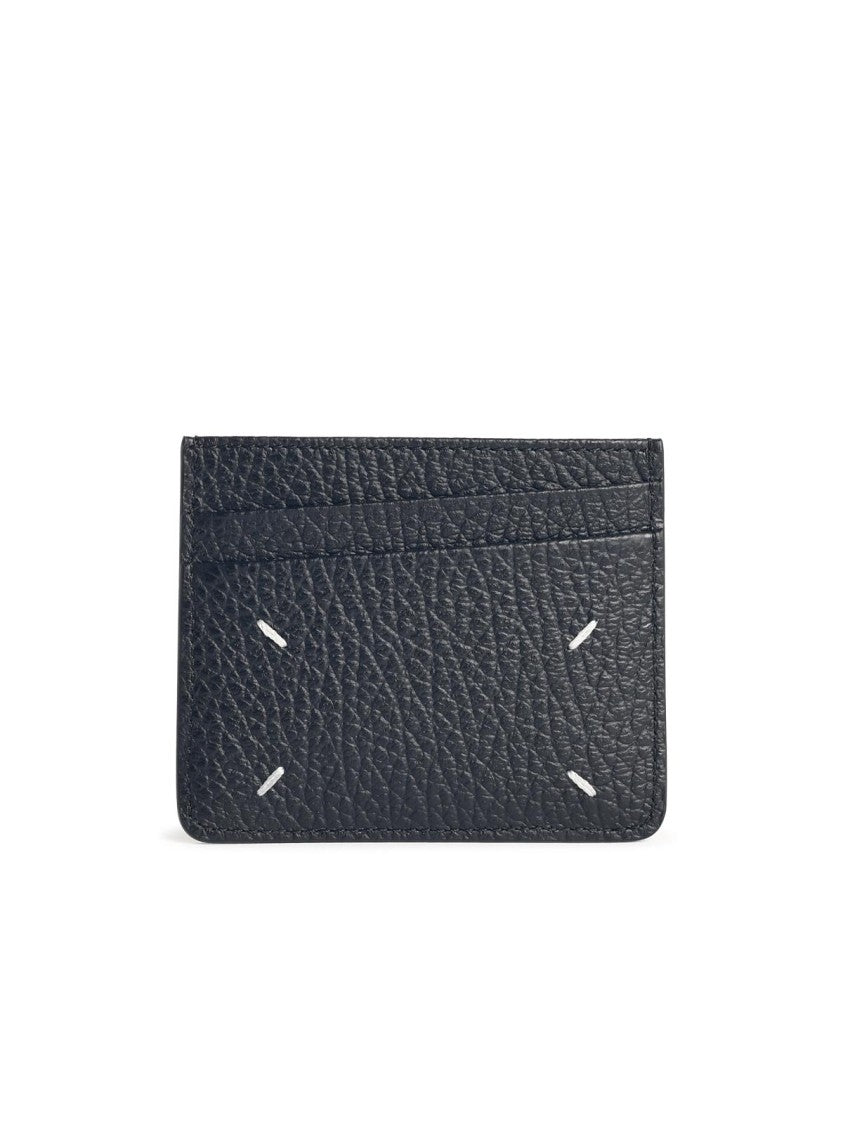 Maison Margiela Four Stitches' Black Leather Card Holder