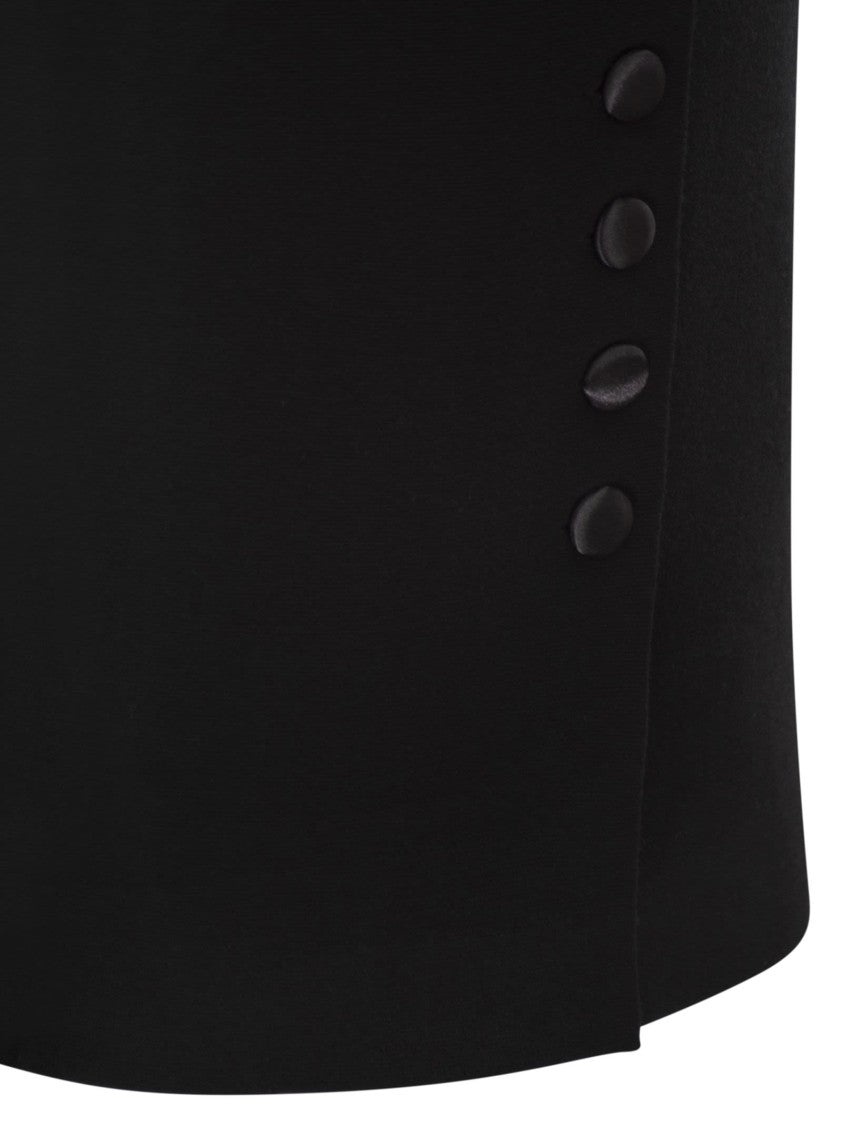 Elisabetta Franchi Wool Fabric Skirt
