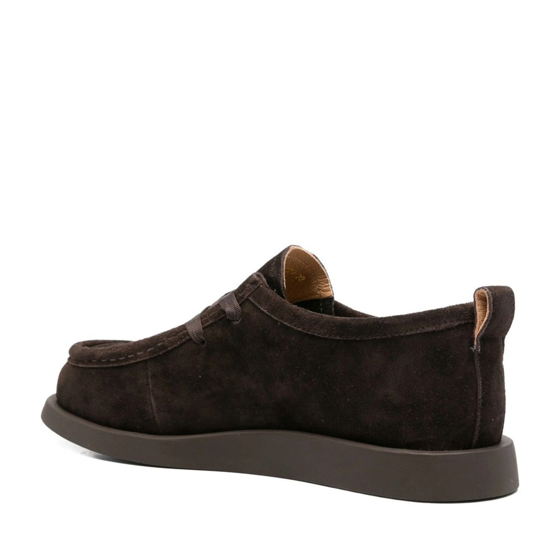 Sergio Moretti Brown Suede Leather Sneakers