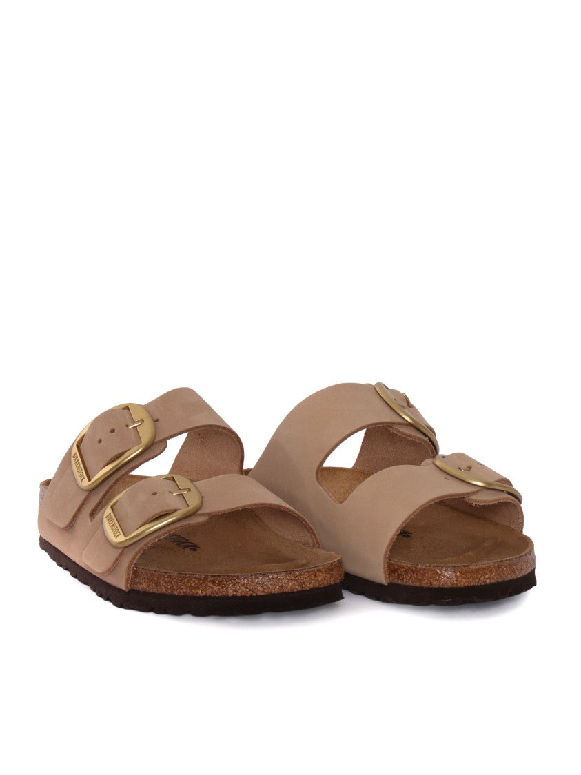 Birkenstock Sandcastle Arizona Nubuck Leather Slide Sandal