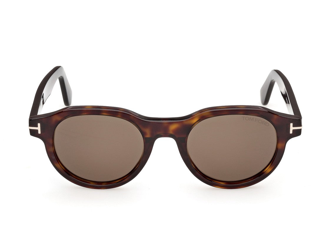 Tom Ford Ft1404 Tortoiseshell Metallic Accent Acetate Sunglasses