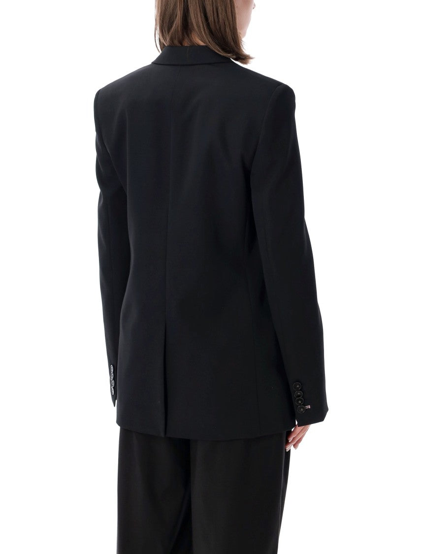 Stella Mccartney Double-Breasted Oversized Blazer With Structured Shoulders