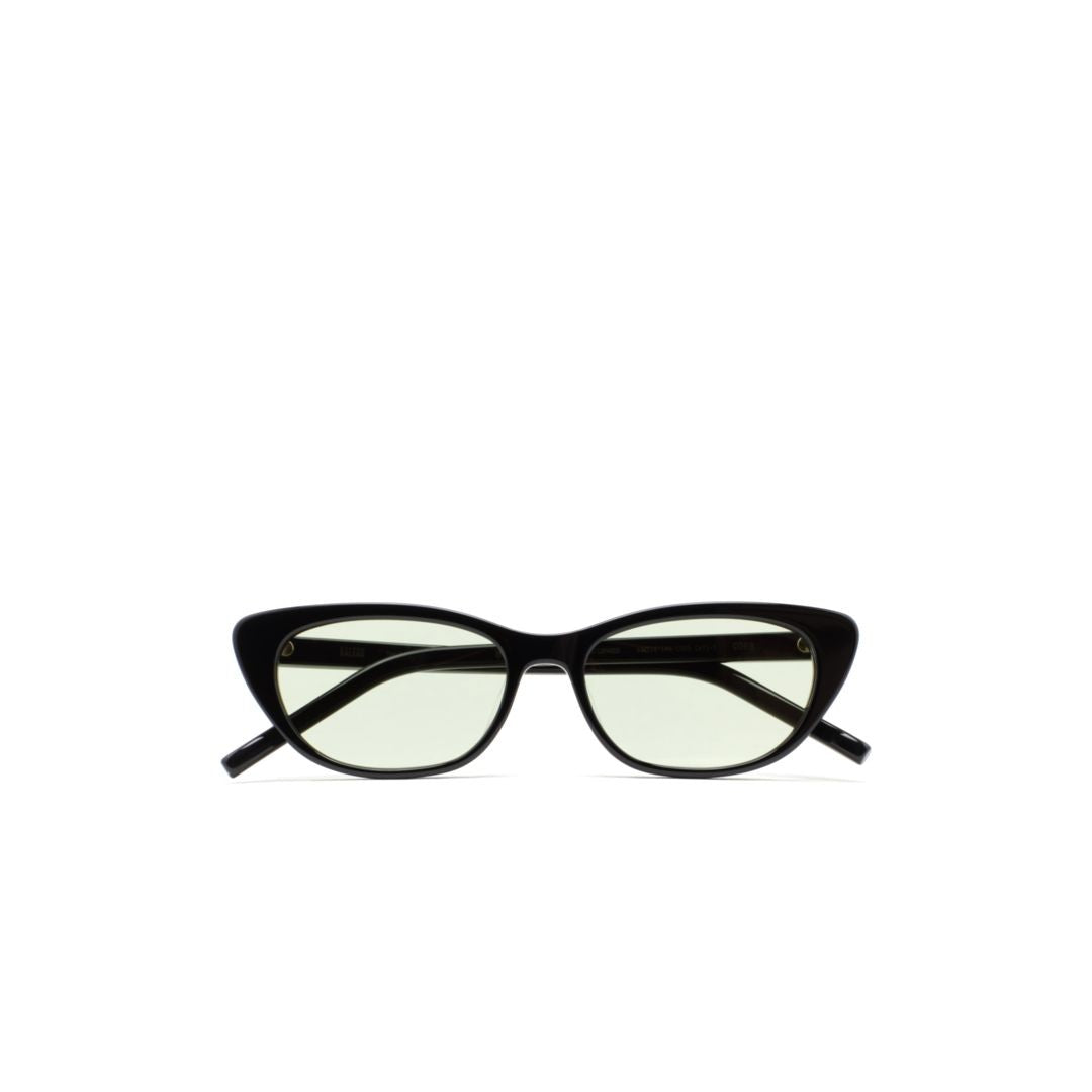 Kaleos Cobb Cat-Eye Sunglasses With Glossy Frame And Green-Tinted Lenses
