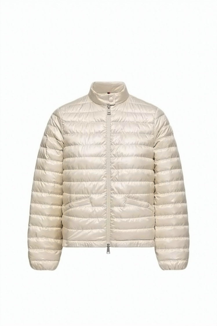 Moncler Cropped Puffer Jacket With High Collar