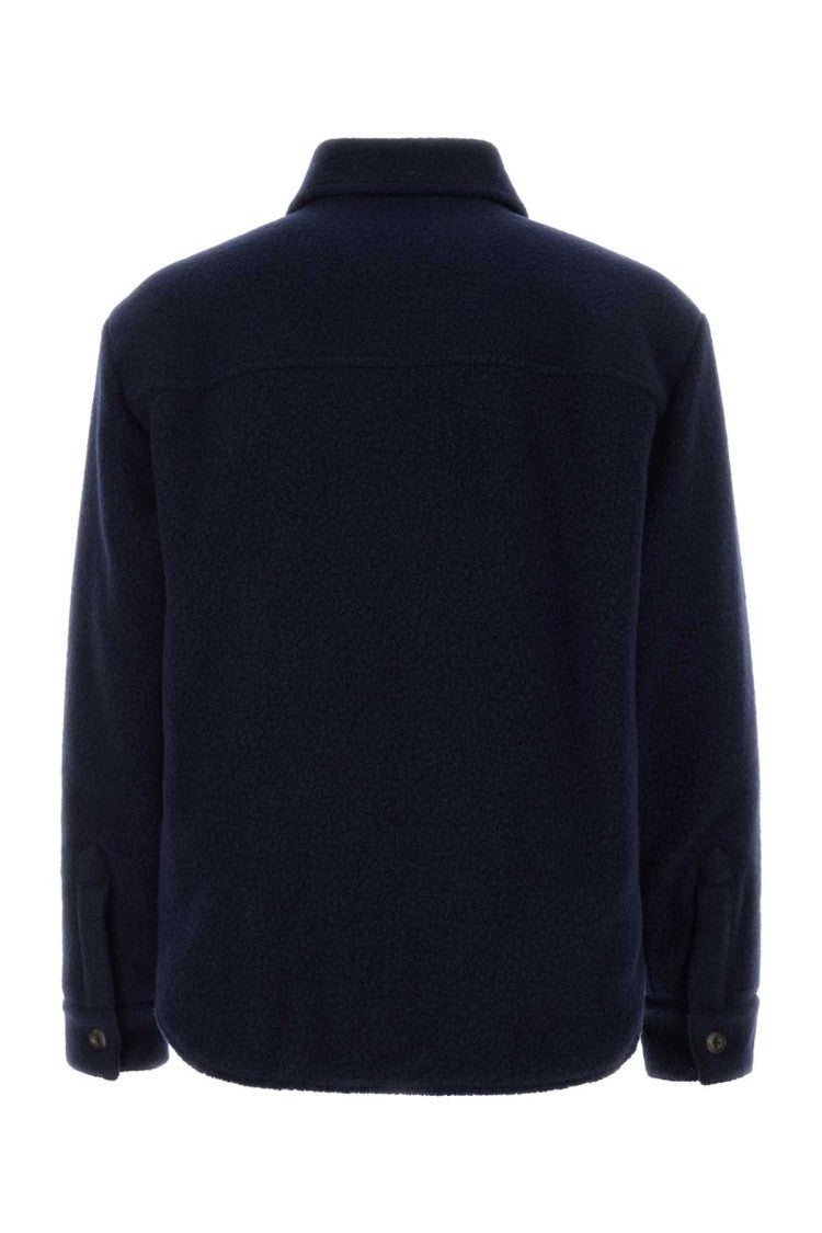 Fay Navy Blue Wool Blend Jacket