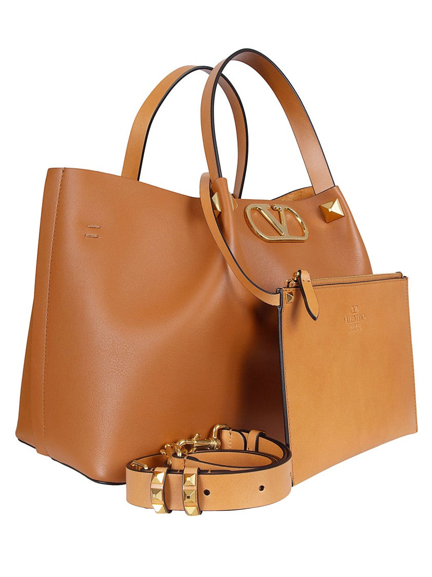 Valentino Garavani Structured Shopping Bag With Vlogo Signature Detail