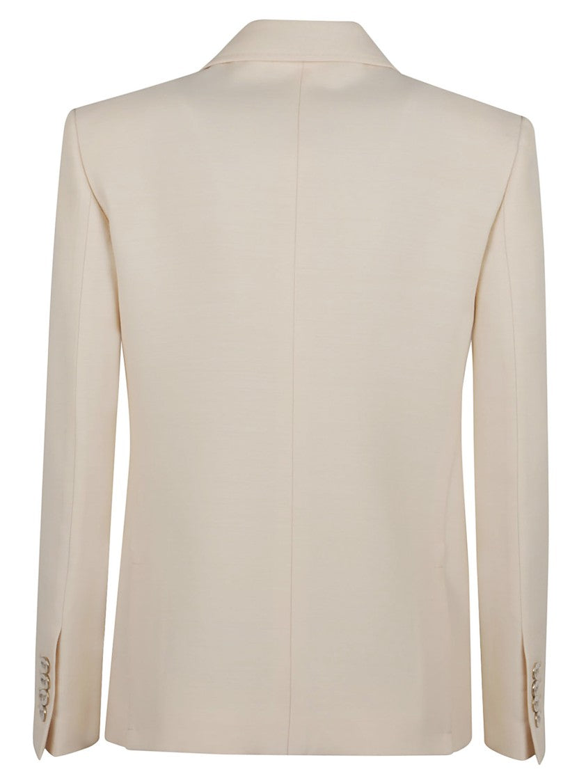 Valentino Cream Wool Crepe Jacket