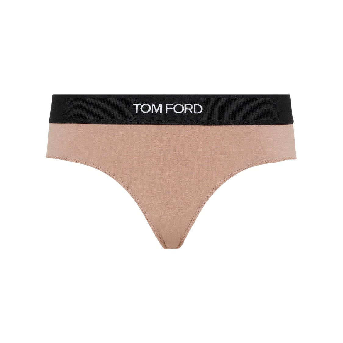 Tom Ford Dusty Rose Slip With Black Elastic Waistband