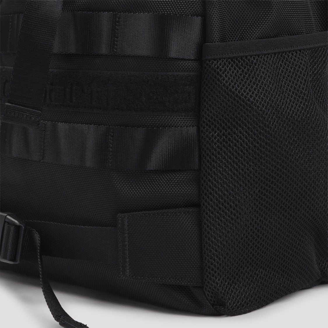 Carhartt Wip Rectangular Black Nylon Backpack With Adjustable Straps