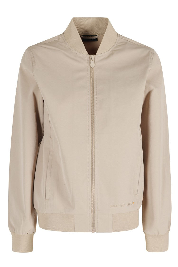Save The Duck Jena Beige Bomber Jacket