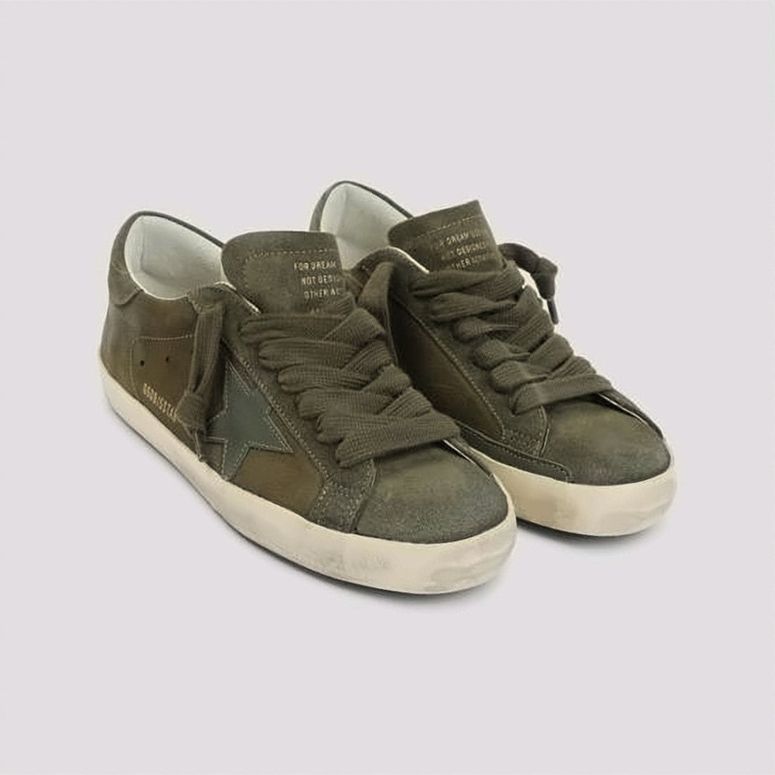 Golden Goose Suede Low-Top Sneakers With Vintage Finish