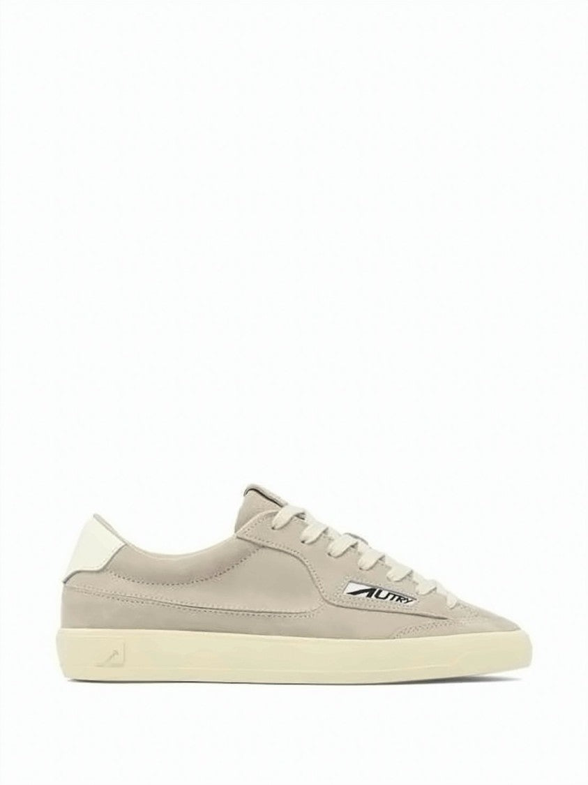 Autry Suede Low-Top Sneakers With Leather Accents And Rubber Sole