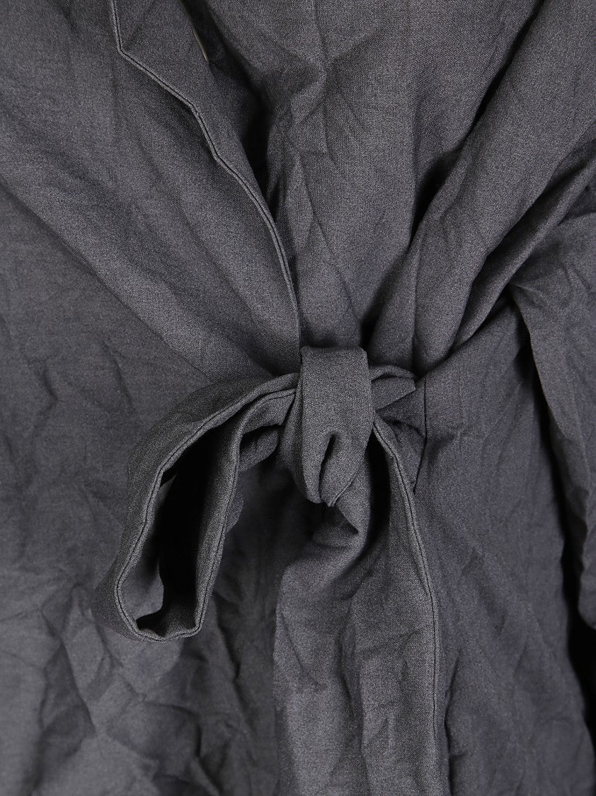 Maria Calderara Crumpled Effect Jacket With Side Fastening