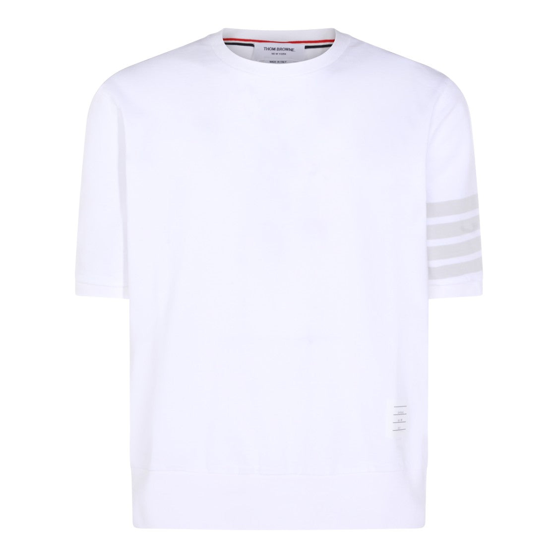 Thom Browne Classic White Four Band T-Shirt