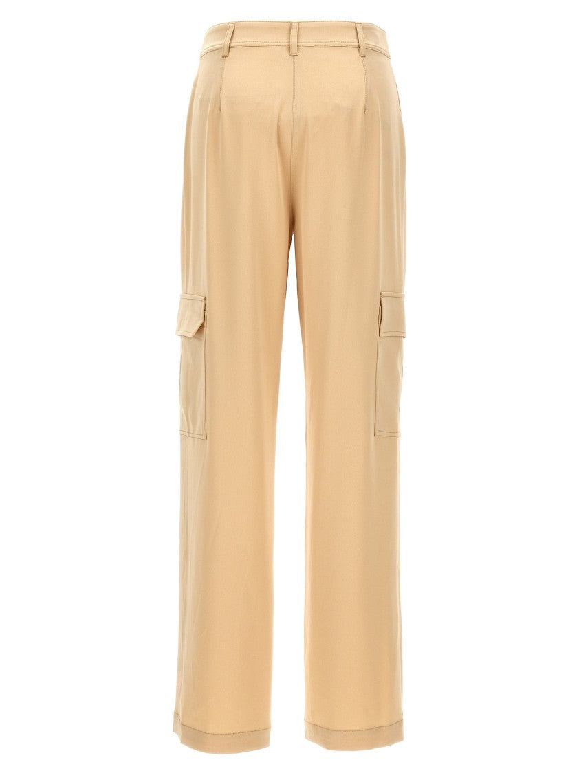 Michael Michael Kors Cargo Satin Pants With Relaxed Fit