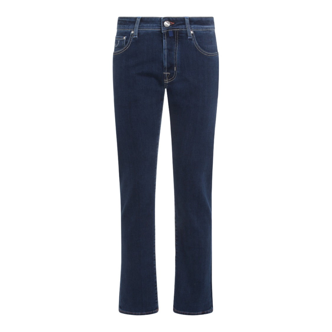 Jacob Cohen Straight-Leg Blue Jeans With Five-Pocket Design
