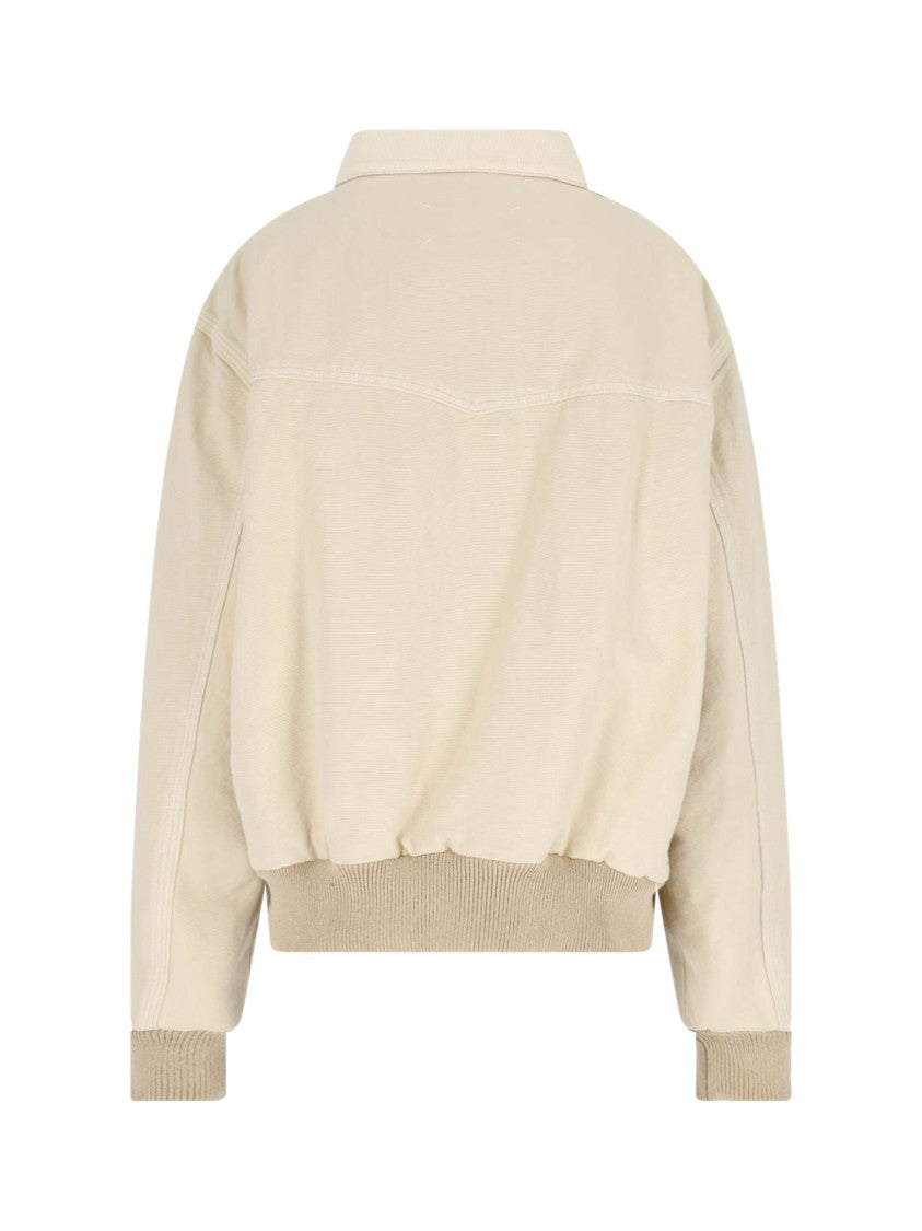 Maison Margiela Four Stitches' Zip Jacket – Off-White
