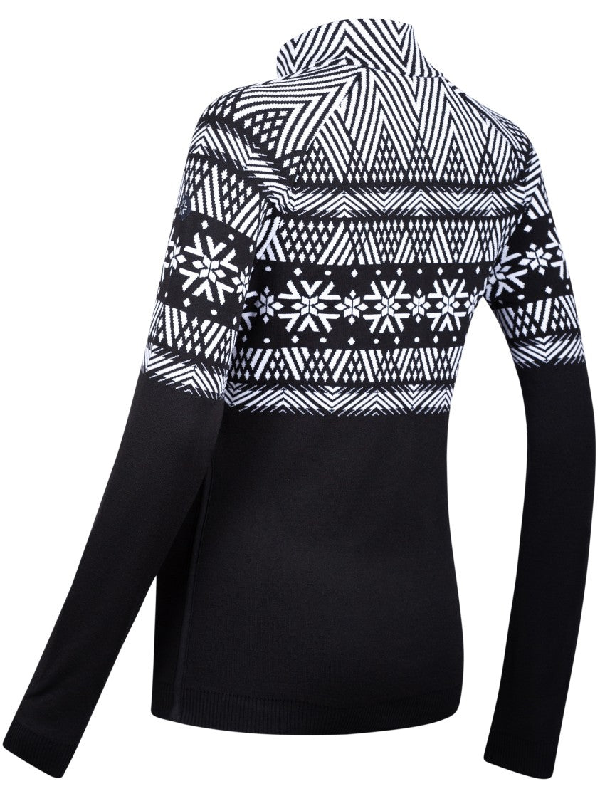 Newland Fitted Long-Sleeved Zip-Up Jacket With Geometric Pattern