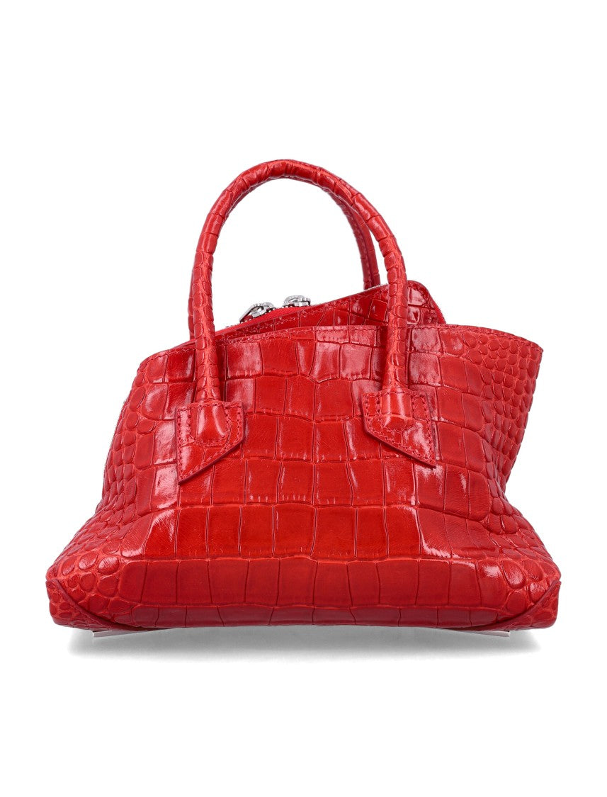 The Attico La Passeggiata Mini Croc-Embossed Bag
