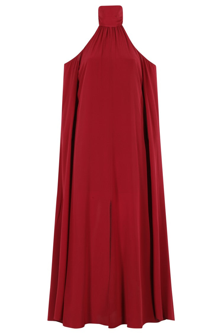 Erika Cavallini High-Collar Sleeveless Maxi Dress