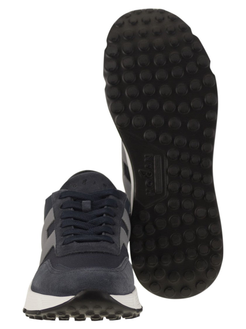 Hogan Hyperlight - Suede And Canvas Sneakers