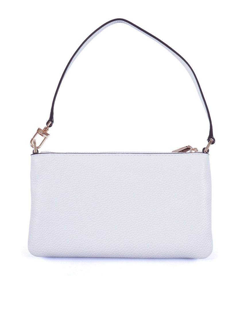 Michael Kors Textured Leather Medium Wristlet Pouch With Zip Closure
