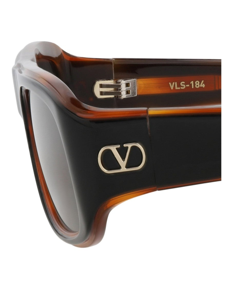 Valentino Square-Frame Acetate Sunglasses