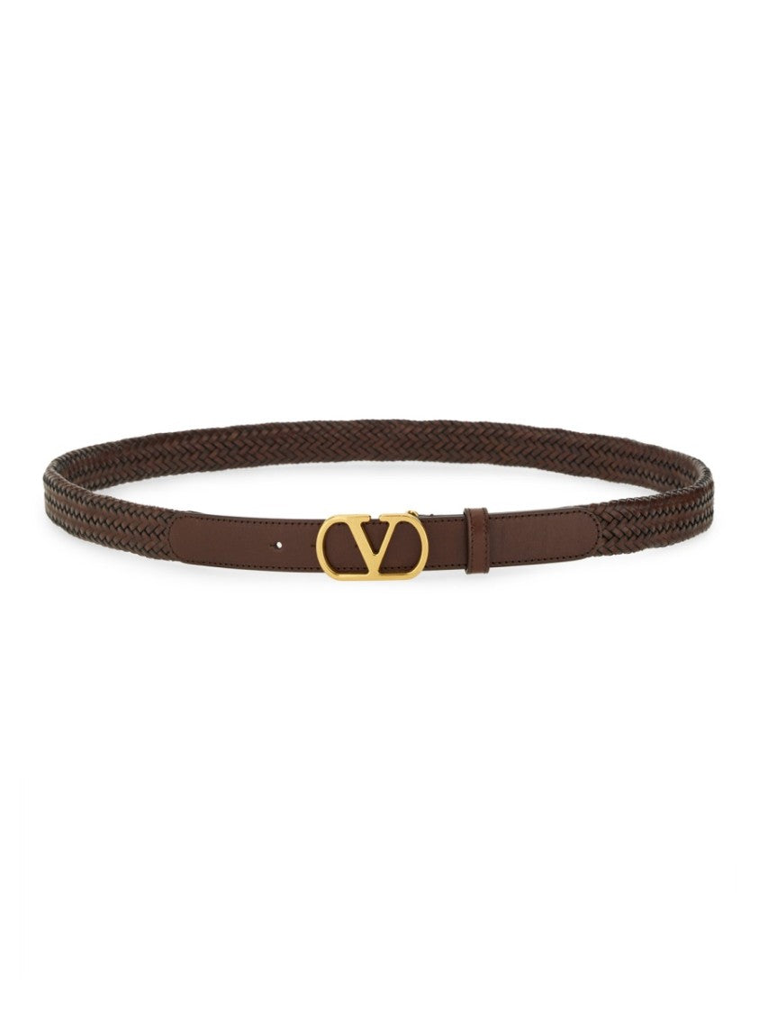 Valentino Garavani "Vlogo Signature" Weave Belt