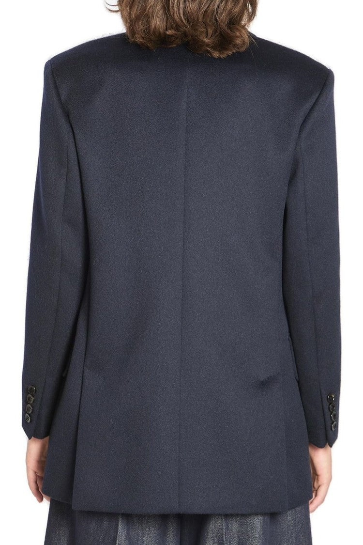 Max Mara Tailored Camel Jacket With Minimalist Design And Structured Silhouette