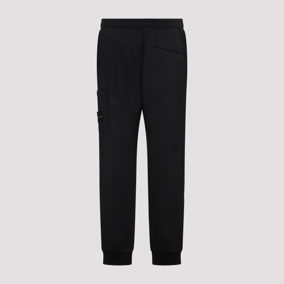 Stone Island Relaxed Fit Black Cotton Sweatpants