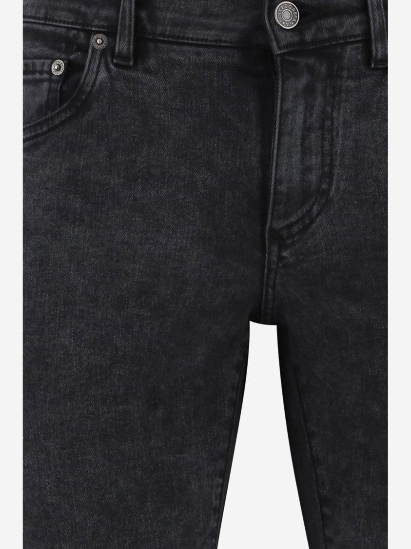 Dolce & Gabbana Stretch Cotton Skinny Jeans With Logo