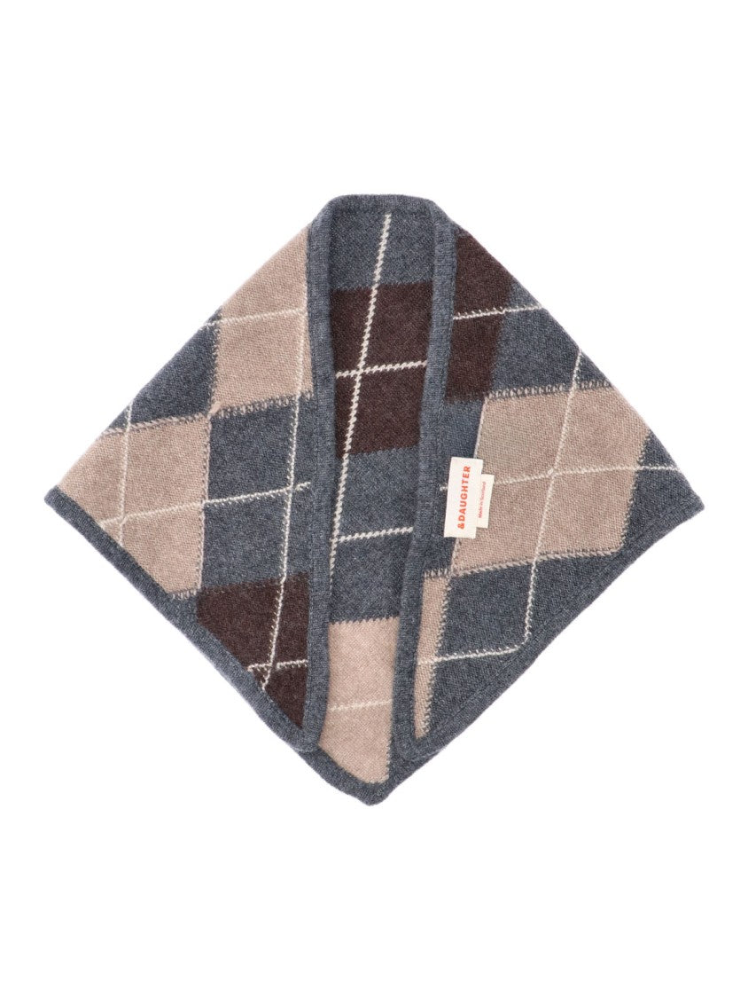 &Daughter Multicolor Argyle Cashmere Scarf