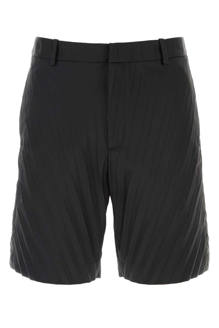 Valentino Garavani Black Nylon Bermuda Shorts