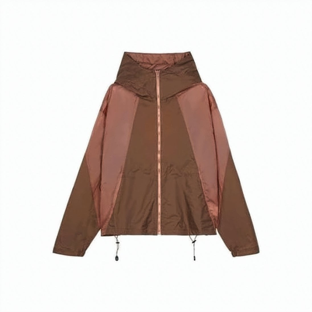 Our Legacy Color-Block High Collar Jacket With Zipper Closure