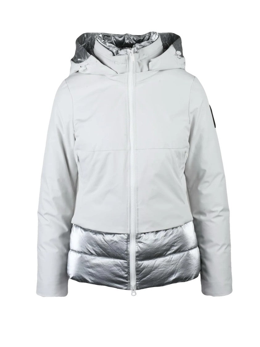 Bomboogie Indigo Fitted Wool-Blend Short Down Jacket