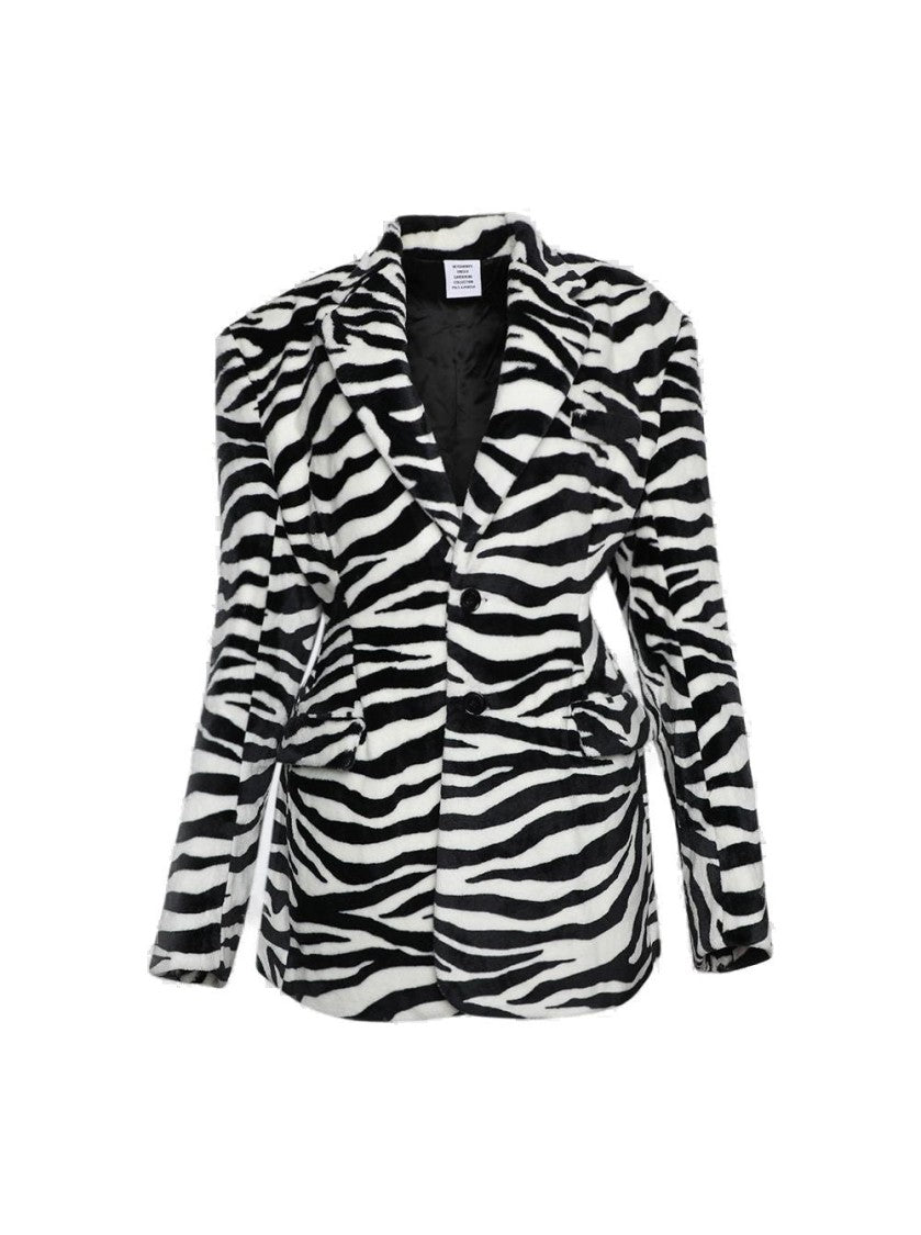 Vetements Fleece Hourglass Tailored Jacket