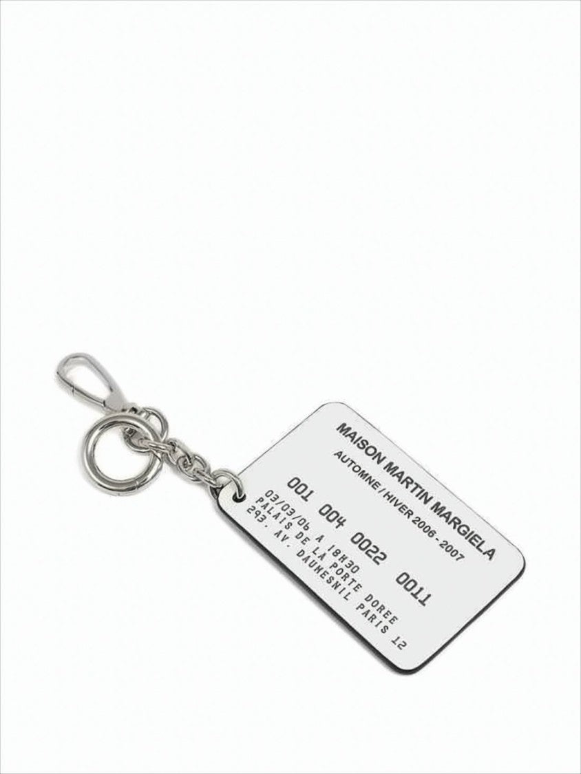 Maison Margiela Rectangular Calf Leather Keychain Wallet