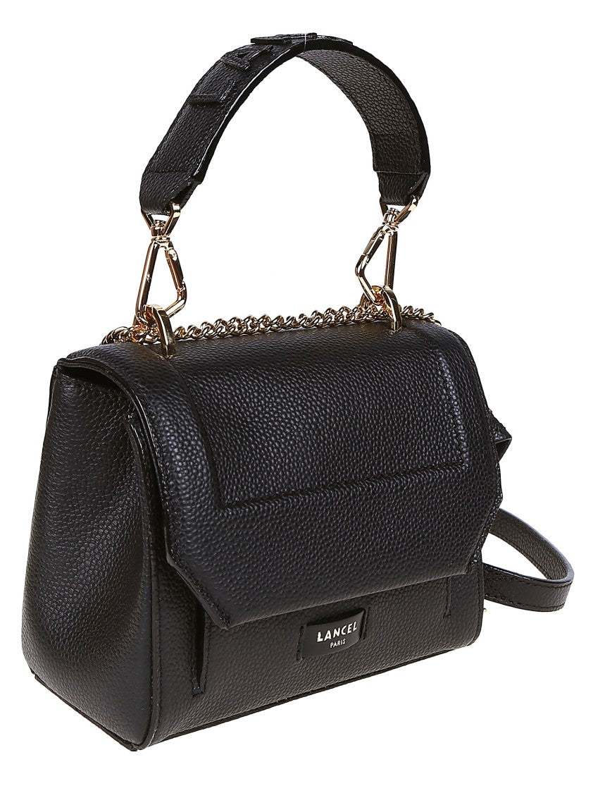 Lancel Ninon Small Black Leather Bag