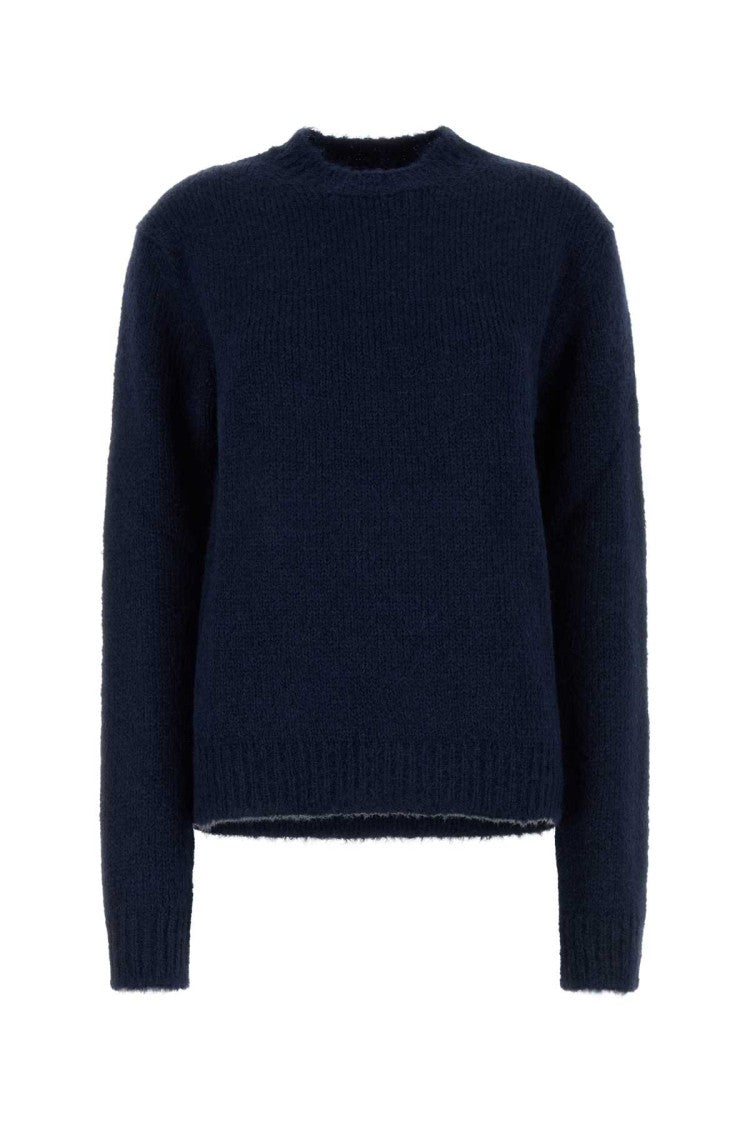 Jil Sander Navy Blue Alpaca Blend Oversize Sweater