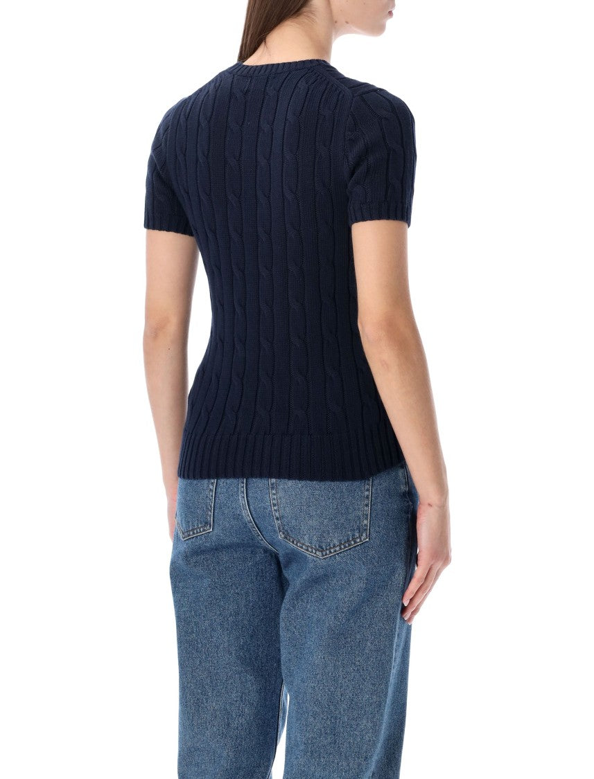 Polo Ralph Lauren Cable-Knit Cotton Short-Sleeve Jumper