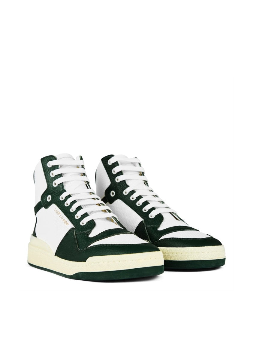 Saint Laurent Sl/24 Logo Mid-Top Sneakers
