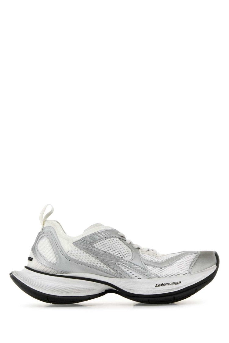 Balenciaga Two-Tone Mesh And Fabric Circuit Sneakers